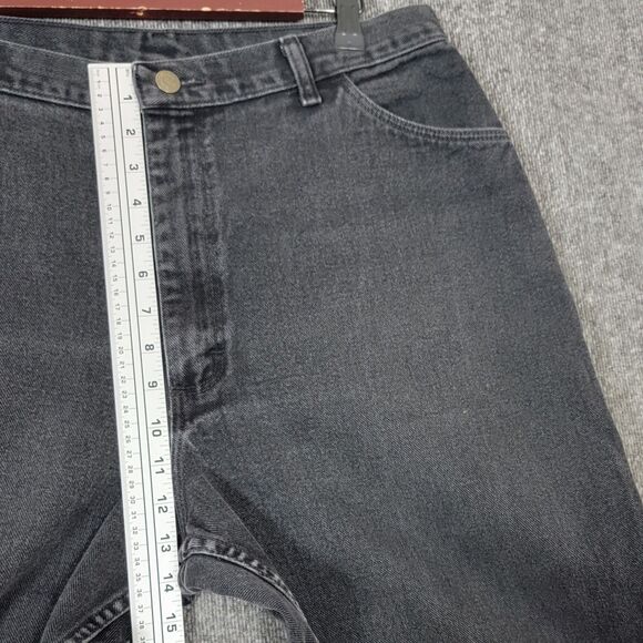 Vintage Wrangler For Women Jeans 18 x 32 Black High Waist Tapered Mom Denim - Picture 4 of 12